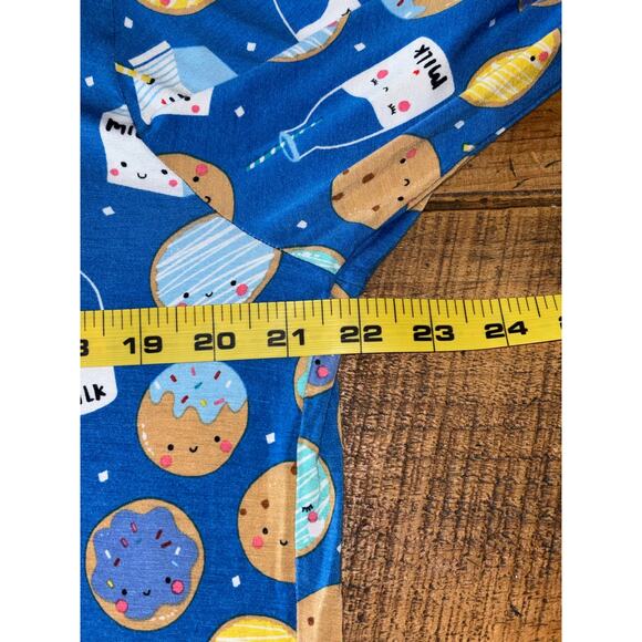 Little Sleepies 2 Piece Blue Cookies & Milk Lunaluxe Bamboo Pajamas Size Large - Picture 8 of 9